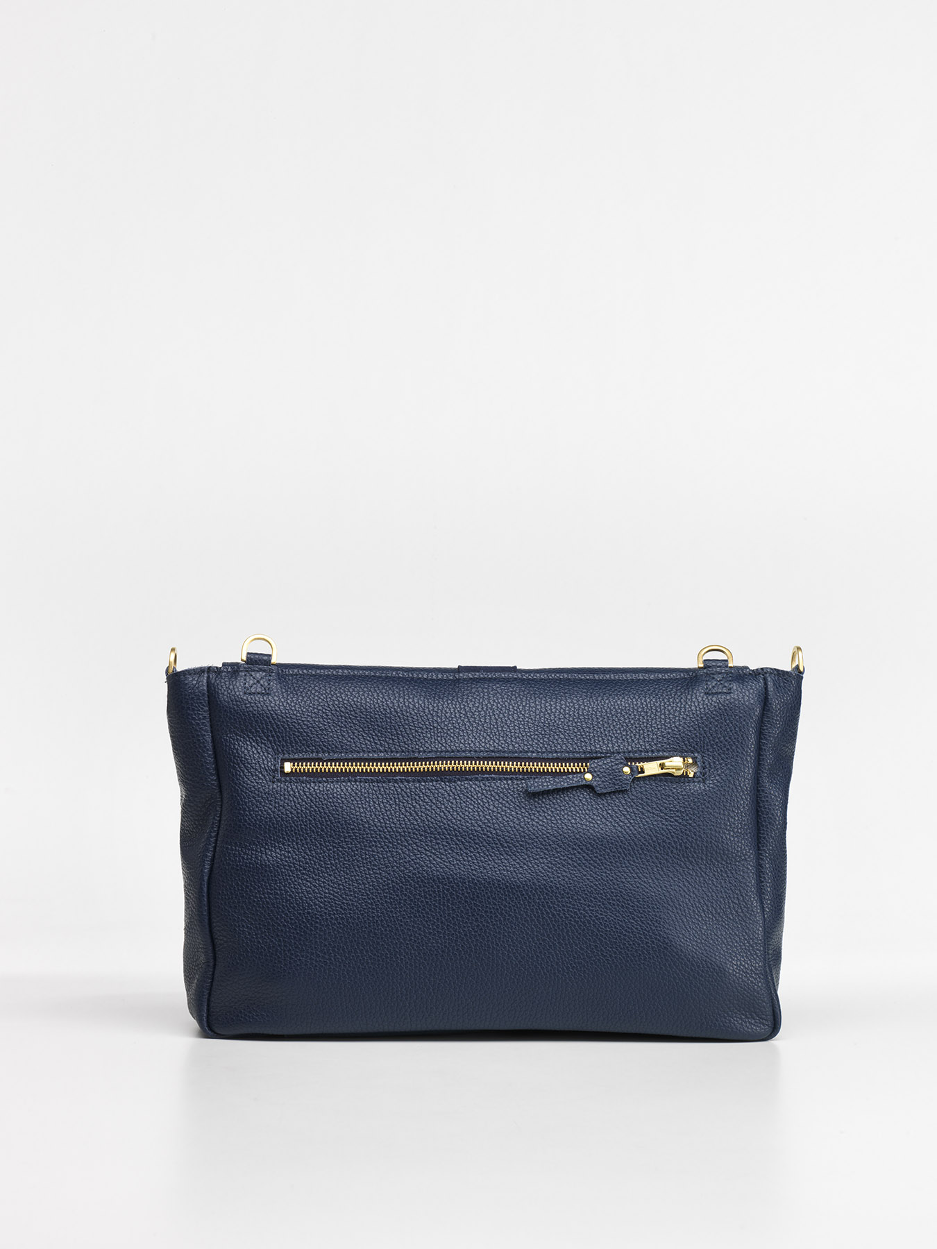 Retro Roma Blu marine Tasca con zip sul retro della Roma