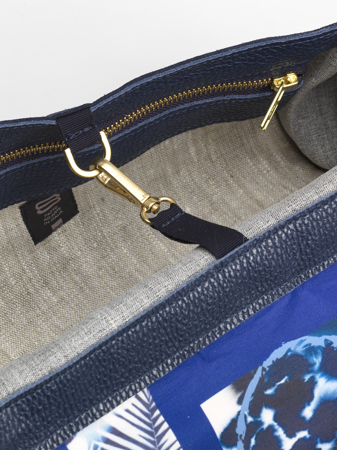 Chiusura Roma Blu marine Chiusura mezzo moschettone