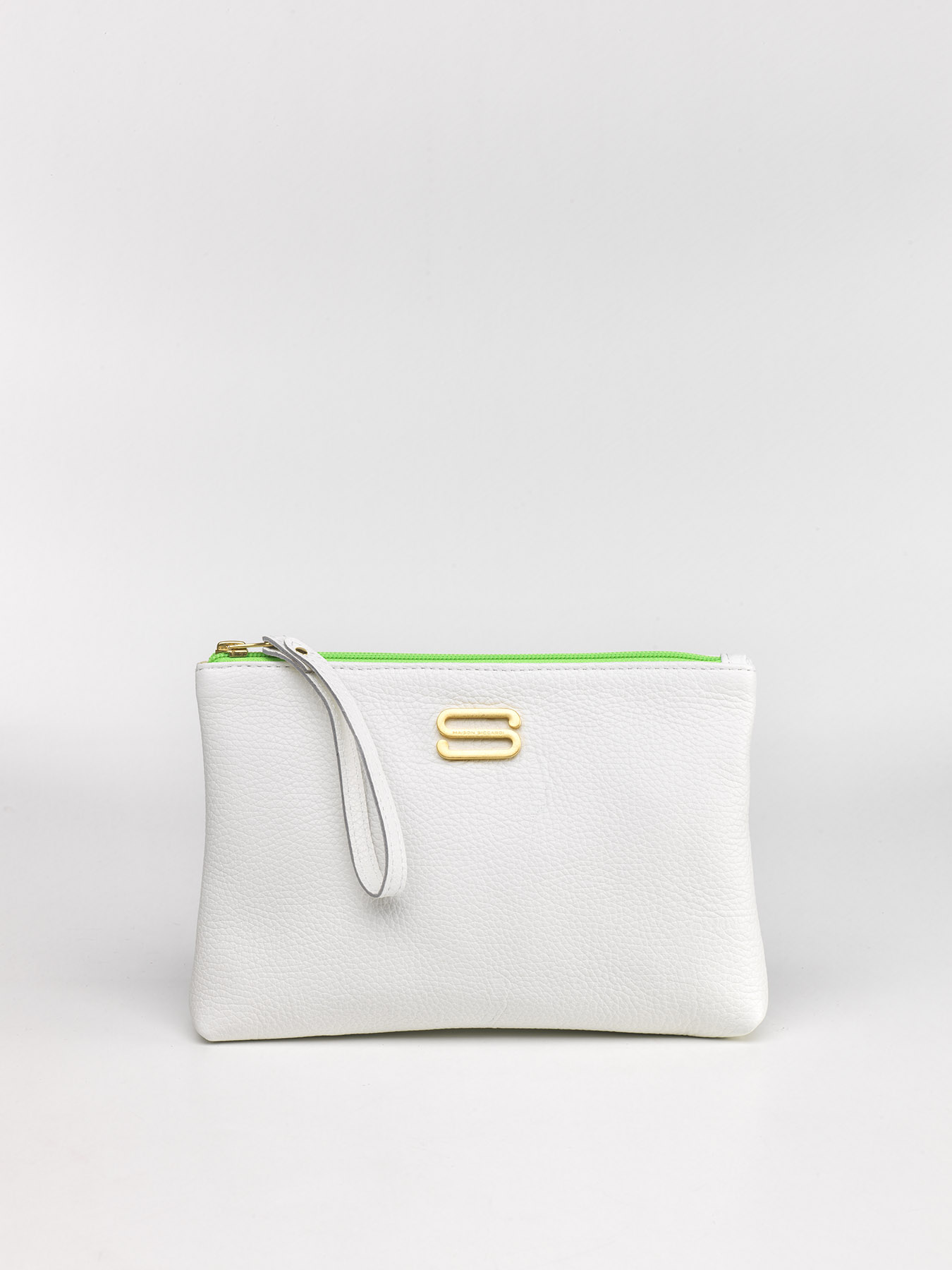 FLAMINIA BIANCA ZIP VERDE FLUO