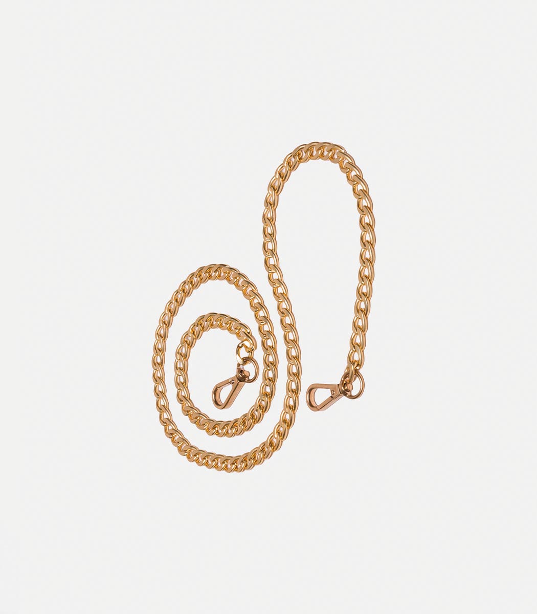 Tracolla in catena grande ottone 110 cm