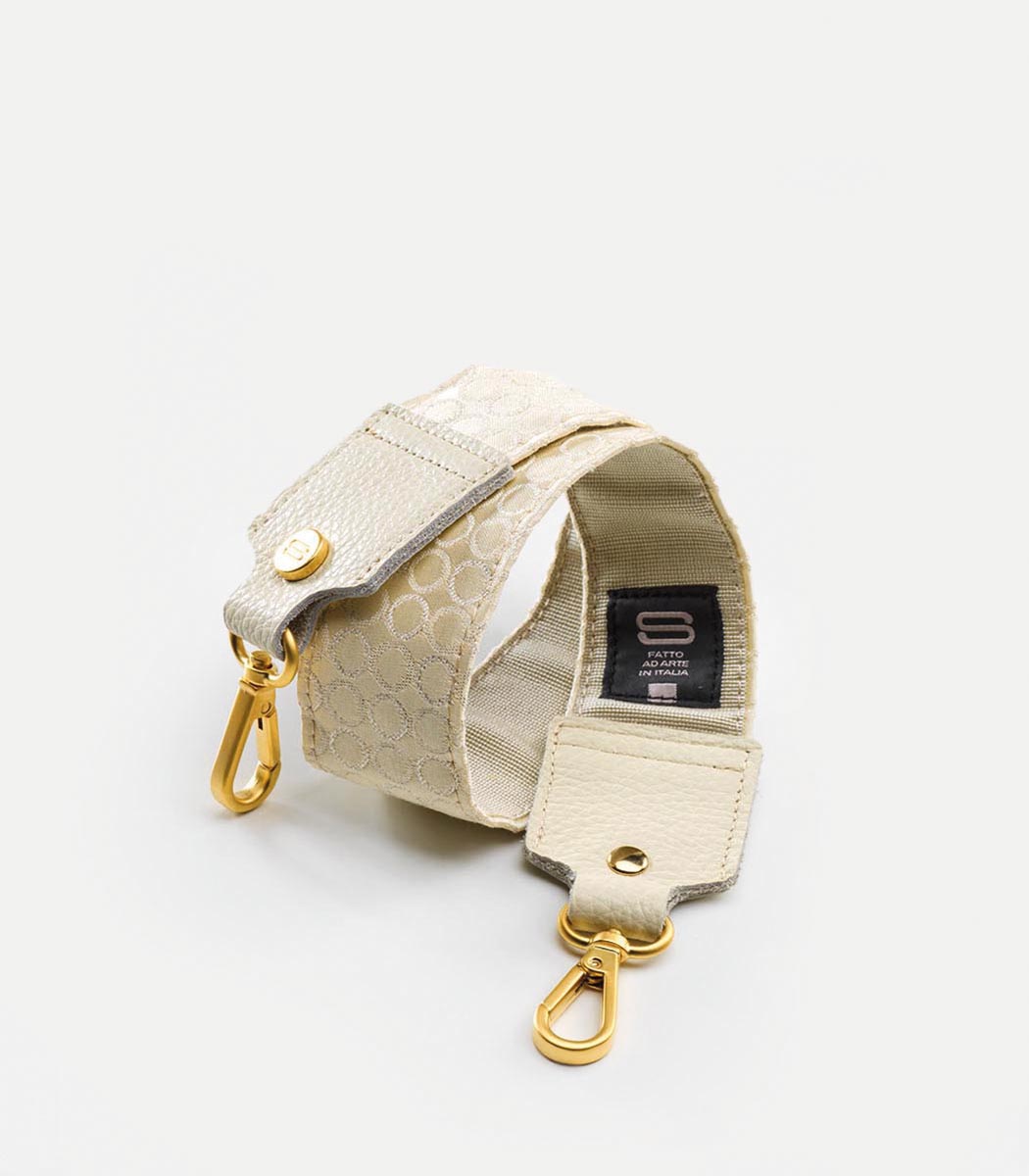Fabric Strap with white circles 65cm